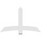 Ekena Millwork Bellingham Architectural Grade PVC Gable Bracket, 60"W x 37 1/2"H x 2"D x 6"F, 15/12 Pitch GBP060X38X0206BEL00 - alternate 2
